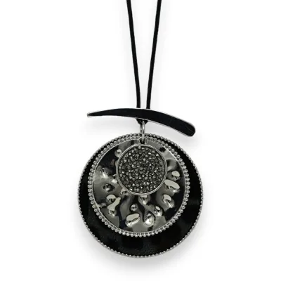 Collier fantaisie argenté 3...