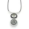 Collier Géométrique Double Médaillon | Bijou Fantaisie Design Contemporain