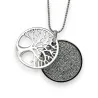 Collar de Fantasía Árbol de la Vida Plateado con Pedrería | Moda Tendencia
