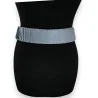 Ceinture Élastique Accordéon Bleu Ciel | Accessoire Mode Extensible Élégant