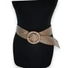 Braided Wicker-Effect Fancy Belt | Elegant Fashion Accessory