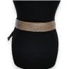 Braided Wicker-Effect Fancy Belt | Elegant Fashion Accessory