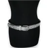 Cintura da donna borchiata argento effetto invecchiato | Stile rock & vintage | Moda Tendenza
