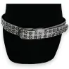 Women's white studded belt, rock style - Trendy fashion accessory