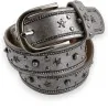 Studded star belt for women in silver