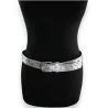 Silberner Nieten-Sterngürtel für Damen | Rockig-schickes Mode-Accessoire