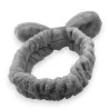 Diadema de maquillaje acolchada gris - Accesorio de belleza cómodo y elegante