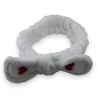 White nude heart makeup headband | Comfortable beauty accessory