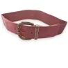 Cintura elastica da donna con fibbia dorata, rosa antico