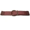 Cintura Elastica da Donna Rosa Antico | Fibbia Dorata Vintage | Moda Trendy