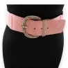Cintura Elastica da Donna Rosa Antico | Fibbia Dorata Vintage | Moda Trendy