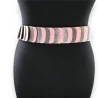 Ceinture fantaisie élastique accordéon vieux rose | Accessoire mode femme