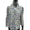 Blue and pink liberty scarf with gold details