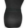 Cintura elastica nera da donna | Elegante accessorio moda con fibbia argentata