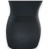 Cinturón elástico negro para mujer con hebilla plateada de estrás | Moda Tendencia