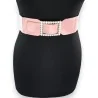 Elastic Fancy Belt for Women Old Pink | Elegant Pearl Buckle