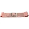 Elastic Fancy Belt for Women Old Pink | Elegant Pearl Buckle