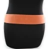 Ceinture élastique femme marron à boucle argentée | Accessoire mode tendance