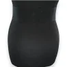 Black elastic women's belt with large gold buckle | Fashion Trend