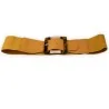 Ceinture Élastique Femme Moutarde avec Boucle Léopard | Mode Tendance