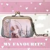Porte-monnaie chat paris vintage à fermoir métallique | Mode Tendance
