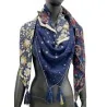Foulard a 4 facce con stampa teschio