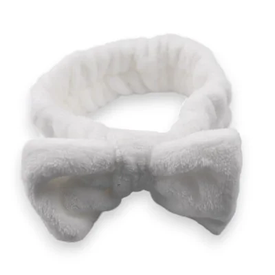 Women's white makeup headband