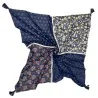Foulard 4 facce con motivo teschi e stelle | Accessorio moda originale