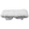 Bandeau à maquillage blanc molletonné avec nœud | Accessoire beauté confort