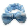 Bandeau à maquillage femme bleu ciel à pois | Accessoire beauté tendance
