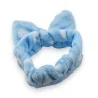 Diadema de maquillaje para mujer azul cielo con lunares | Accesorio de belleza de moda