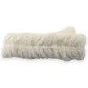 Cremefarbenes, gepolstertes Make-up-Stirnband mit Knoten | Bequemes Beauty-Accessoire