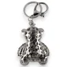 Portachiavi Orsacchiotto con Strass Argentato | Accessorio Moda Trendy