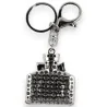 Porte-clés Bouteille de Parfum Argenté - Accessoire Mode Chic et Élégant