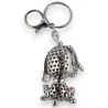 Sparkling Silver Dog Keychain | Elegant and Stylish Fashion Accessory