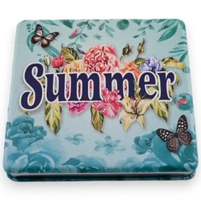 Türkiser Taschenspiegel "Summer"