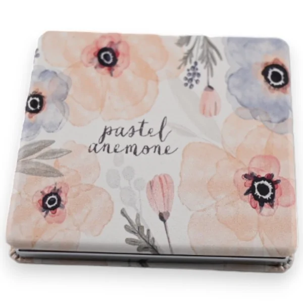 Espelho de bolso anêmona pastel