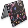 Miroir de poche tendance motif bijoux | Accessoire beauté compact et élégant