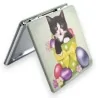 Decorative kawaii cat pocket mirror - Compact and cute beauty accessory