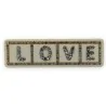 Haarspange LOVE creme mit Strass