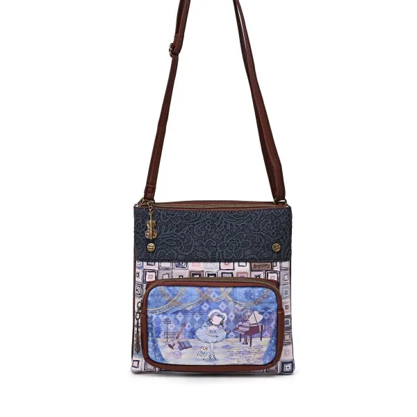 Sac bandoulière sweety candy danseuse bleue