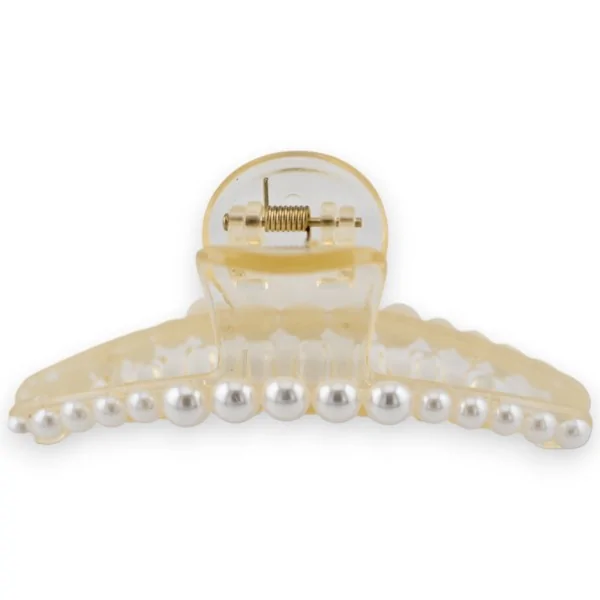 Plastic and pearl hair clip