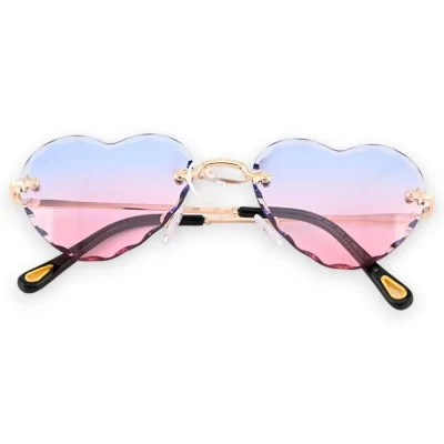 Lunettes vintage coeur rose...