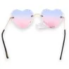Vintage Heart-Shaped Sunglasses Rose-Blue | Retro & Trendy Fashion Accessory