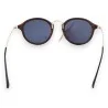 Gafas de sol redondas con efecto madera y dorado | Elegante diseño vintage
