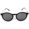 Runde Vintage-Sonnenbrille in Schwarz und Gold | Elegantes und zeitloses Design