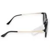 Lunettes de soleil rondes vintage noir et or | Design élégant et intemporel