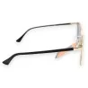 Vintage Schmetterling-Sonnenbrille in Blau & Gold | Trendige Mode