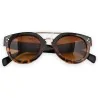 Lunettes de soleil rétro écaille marron | Design vintage élégant & protection UV