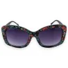 Óculos de sol femininos com padrão floral Liberty | Armação floral elegante e na moda